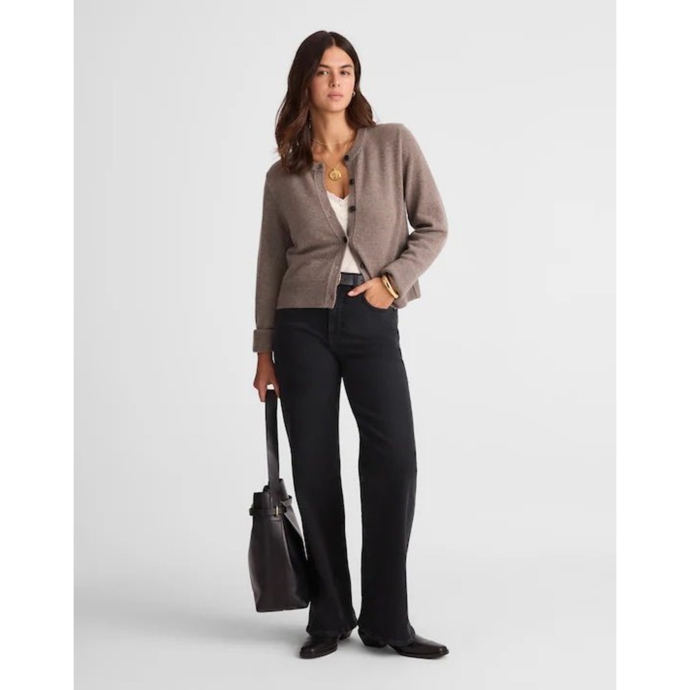 Madewell The Wide-Leg Jean High‎ Rise Magic Pockets Black NW262 Women's 12 31